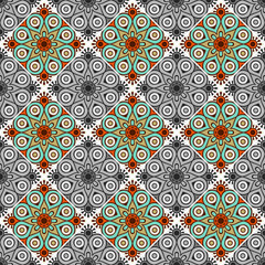 Seamless pattern. Vintage decorative elements