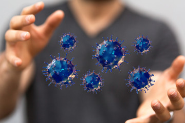 Corona Virus Healthcare Concept. Coronavirus protection Pandemic Sars Fever.