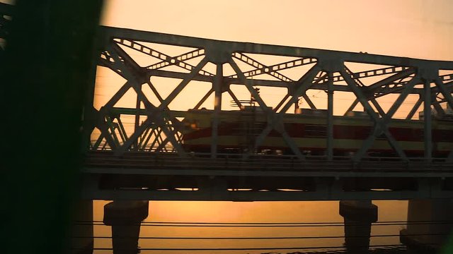 bridge at sunset, Seoul, South Korea