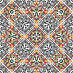 Seamless pattern. Vintage decorative elements