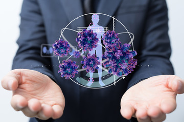 epidemic coronavirus digital 3d flu