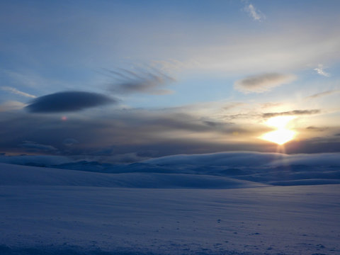 Nordkapp im Winter, Norwegen