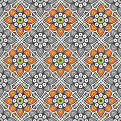 Seamless pattern. Vintage decorative elements