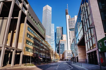  Street in Frankfurt am Main, Empty city. No cars. © Igor