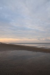 sunset over the beach