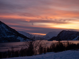 Landschaft in Troms og Finnmark, Tromsoe, Norwegen