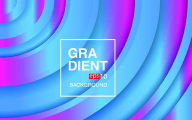 Colorful geometric background circle gradient composition