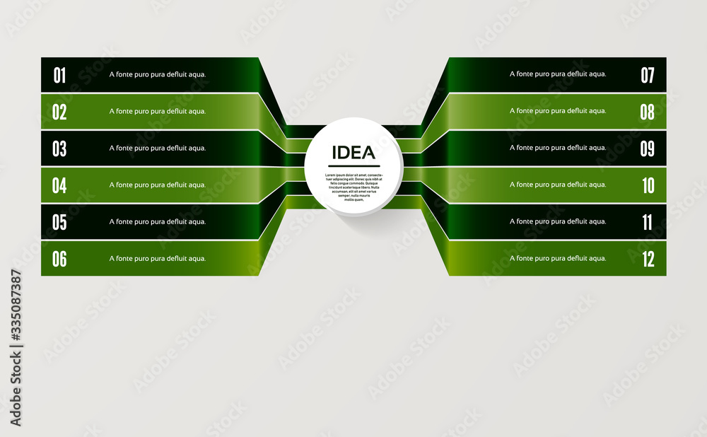 Sticker vector progress background. template for diagram, graph, presentation and chart. business concept wi