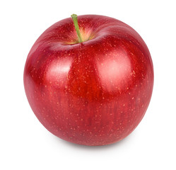 Red apple isolated on white background with clipping path and full depth of field
