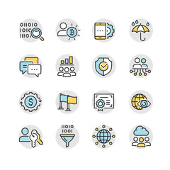 business icons for internet marketing
