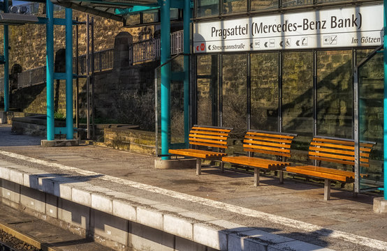STUTTGART,GERMANY - MARCH 28,2020:Pragsattel