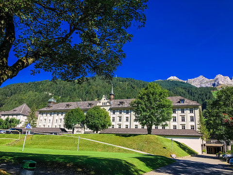 view of a closter in switzerland