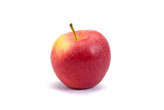 red apple isolated at white background