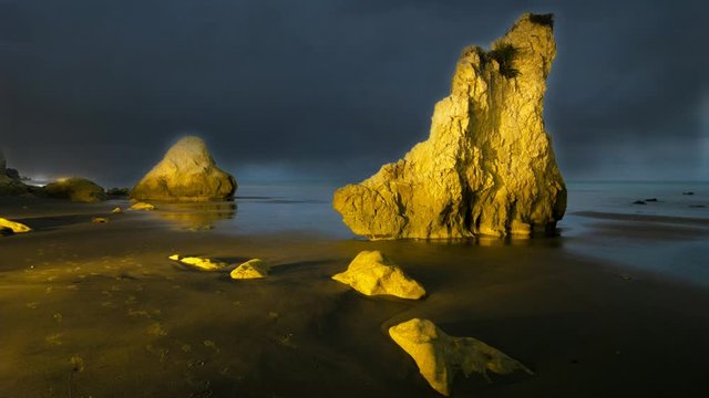 Playa de Manab&iacute;, en la costa del Ecuador, Sur America