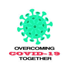 Illustration of virus vector icon. Corona virus icon flat sign design. Microbe symbol pictogram. Virus icon. Coronavirus symbol