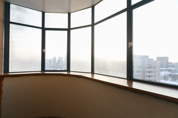 Fototapeta premium view from the balcony of the apartment building