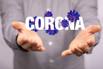 Corona Virus - Microbiology And Virology Concept - 3d Rendering.