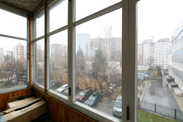 view from the balcony of the apartment building