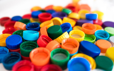 Lots of bottle cap with mixed colours