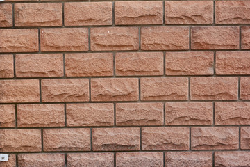 Wall masonry made of decorative stone