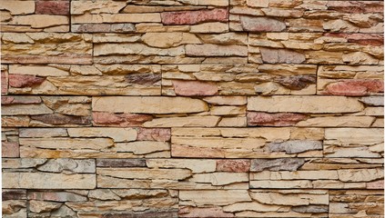 Wall masonry made of decorative stone