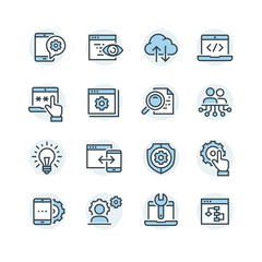 Service Tools Vector icon set

