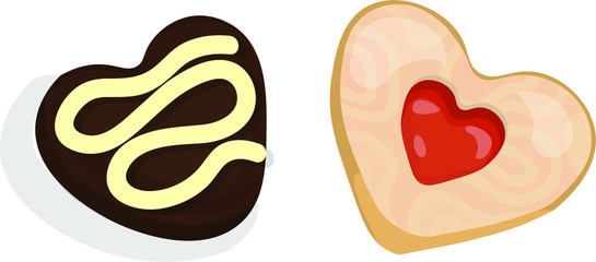 Heart shaped cookies