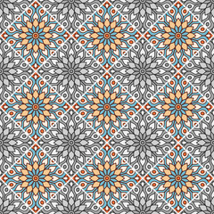 Seamless pattern. Vintage decorative elements