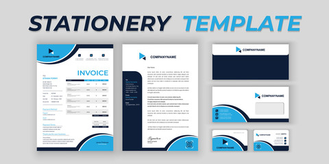 Corporate Branding Identity Stationery Template Design