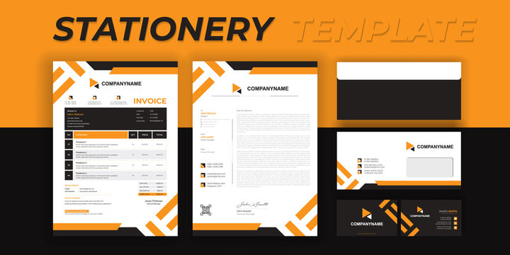 Corporate Branding Identity Stationery Template Design