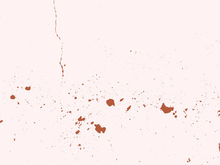 Fototapeta premium Vector damaged wall background pattern. Distressed grunge overlay texture in brown.