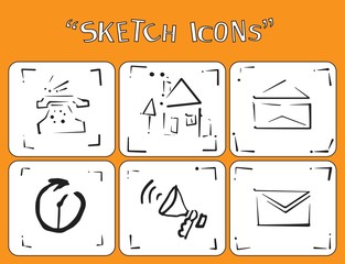 advertise, artistic, billboard, business, collection, communication, computer, concept, creative, design, digital, diversity, doodle, drawing, drawn, flat, graphics, hand, home, icon, idea, illustrati