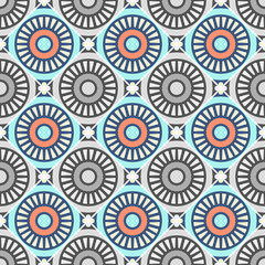 Fototapeta premium Seamless pattern. Vintage decorative elements