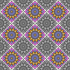 Seamless pattern. Vintage decorative elements