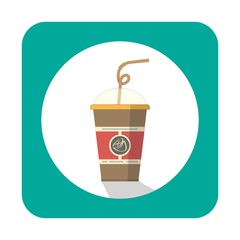 Juice cup icon.