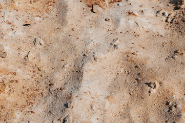 a pile of sand like a dune in the desert