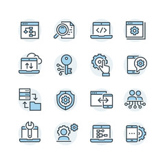 icons set of search engine optimisation
