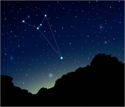 Constellation Octans in deep space