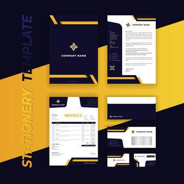 Modern Business Branding Identity Stationery Template Design