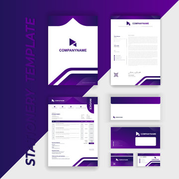 Modern Business Branding Identity Stationery Template Design