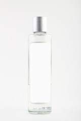 Bottle of cologne isolated over a white background.	
