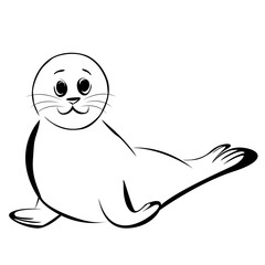 Seal coloring book.