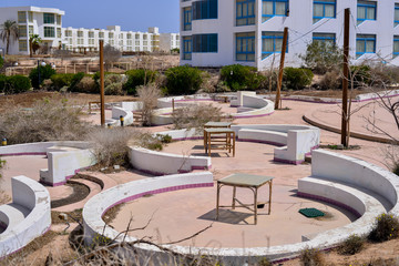 beautiful building
 in an abandoned hotel in Sharm El Sheikh