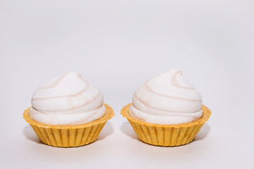 cake close-up on a white background