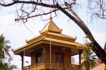 A beautiful view of buddhis temple at Siem Reap, Cambodia.