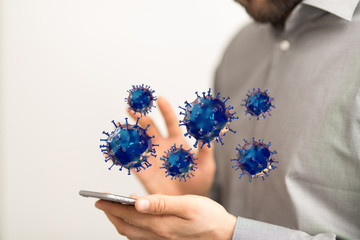 Corona Virus Healthcare Concept. Coronavirus protection Pandemic Sars Fever.