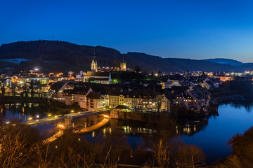 Laufenburg bei Nacht