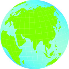 Obraz premium Illustration of earth, with white background vector