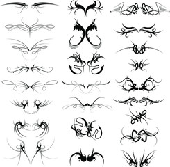 Illustration of ornamental vintage design, with white background vector