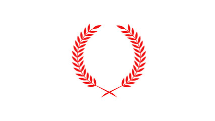 Red wheat icon on white background,best wheat icon